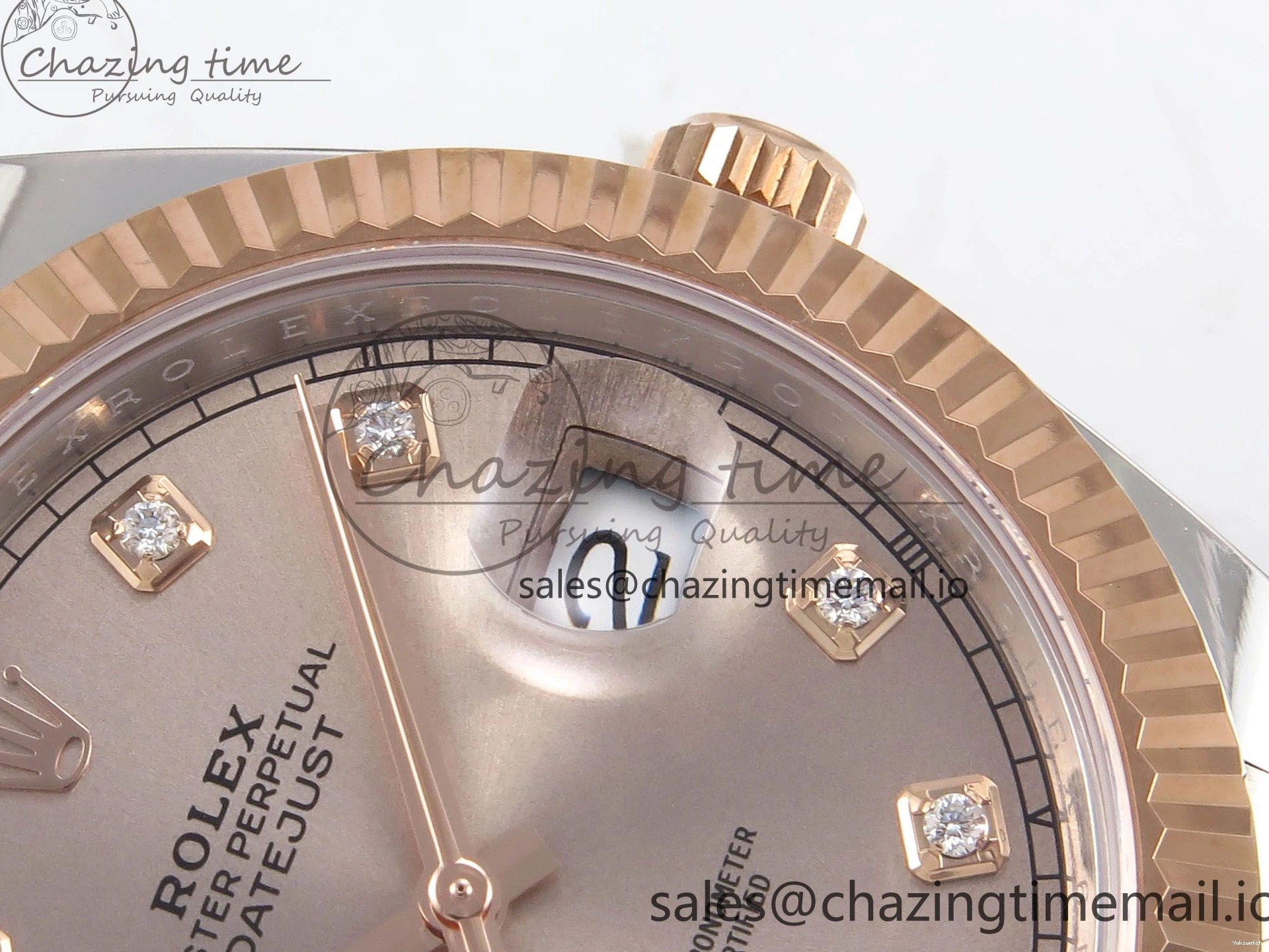 SH3235（Gain Diamonds Oyster 904L DateJust 126331 Steel Dial ARF RG on Edition 41 SS Bracelet 1:1 Weight） Best RG 0517